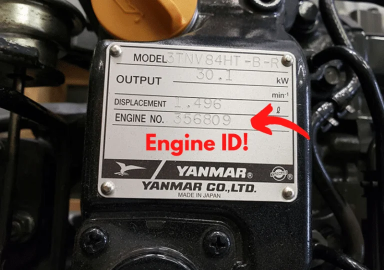 image of yanmar metal riveted tag