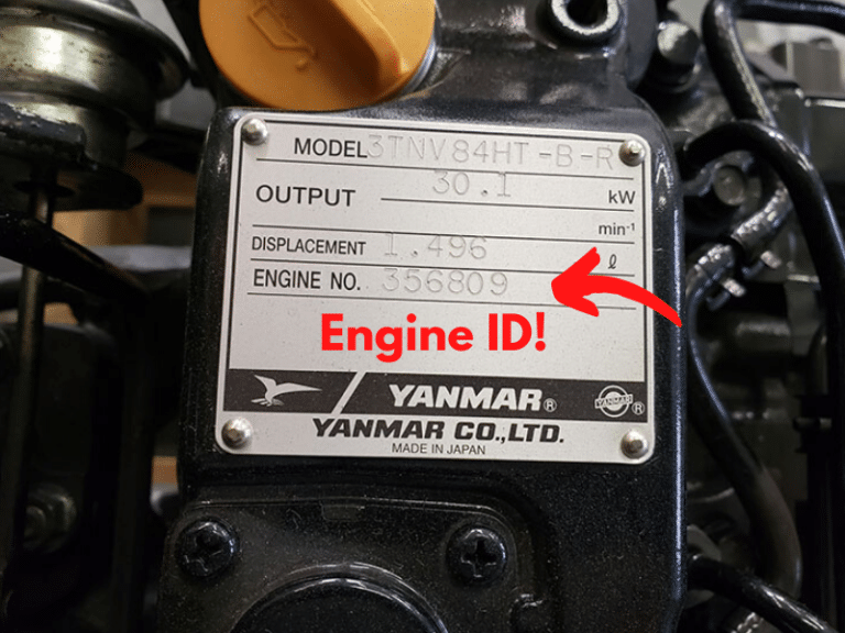 image of yanmar metal riveted tag