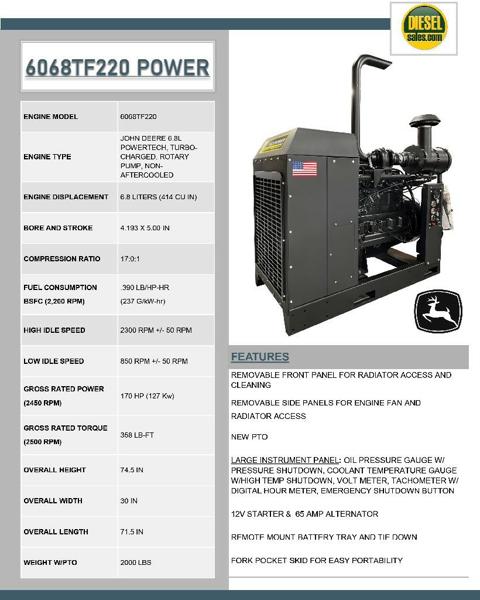 John Deere 6068TF220 Engine