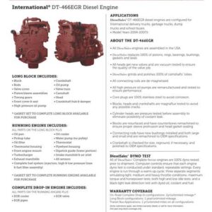 International DT 466EGR Engine