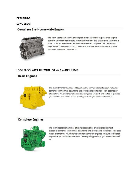 John Deere 6068TF150 Engine