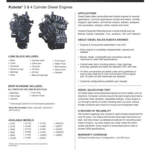 Kubota V3307 Engine