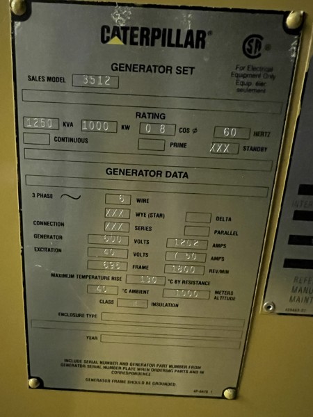 Caterpillar 3512 DITA Engine